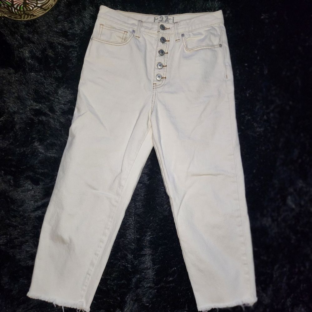 We the Free white denim pants.